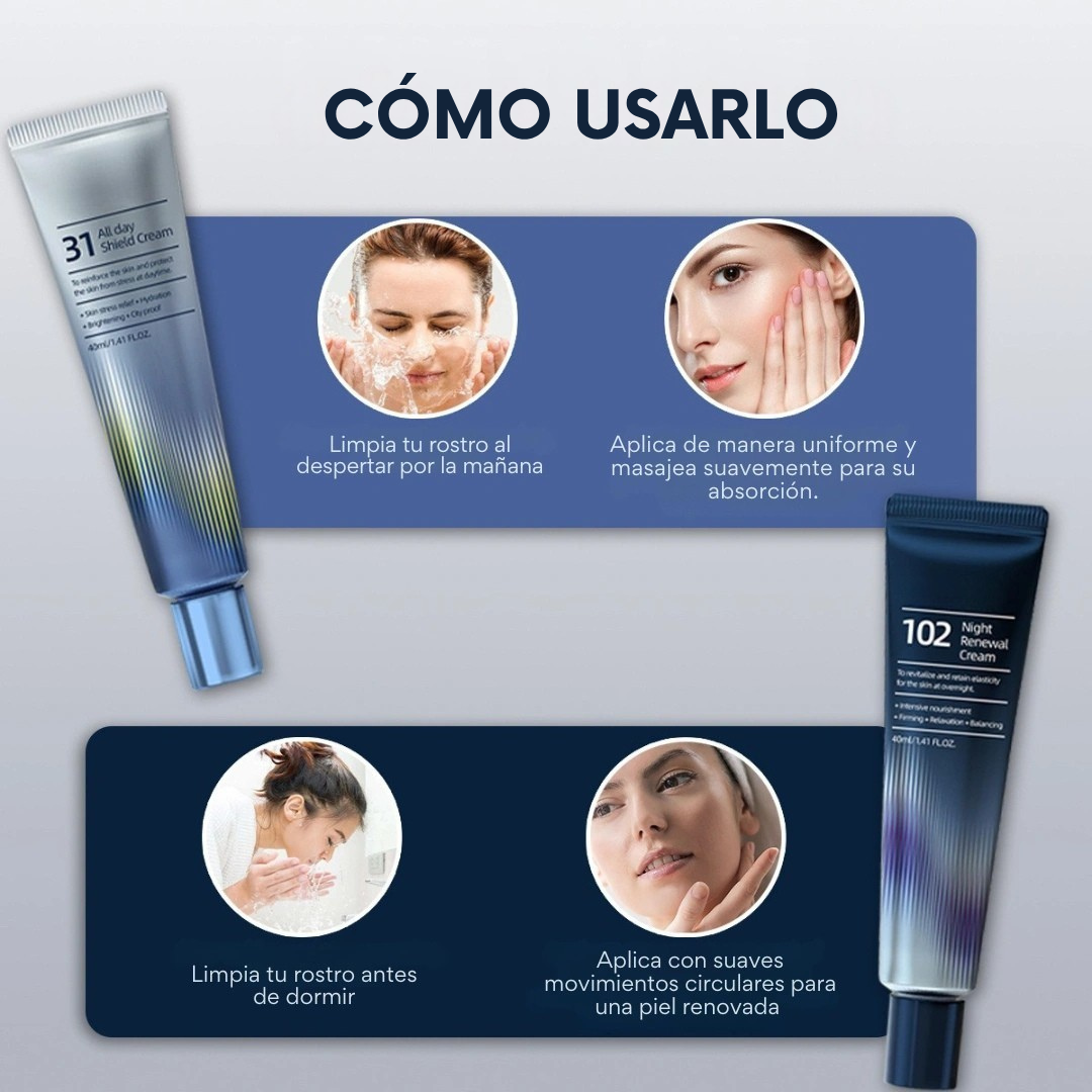CREMAS FACIALES REPARADORAS DÍA Y NOCHE
